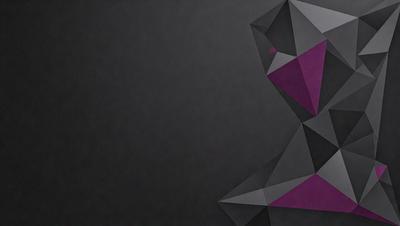 The primary subject of the image is a purple geometric shape, which is the main focus of the image. The setting is a black background, which provides a stark contrast to the purple shape. The visual style of the image is digital art, as it appears to be a computer-generated design. The dominant colors in the image are purple and black, creating a bold and striking appearance.