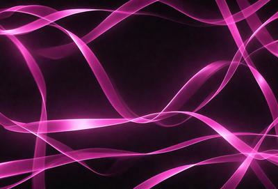 The primary subject of the image is a pink light or light effect, which appears to be a digital art or illustration. The setting is a dark background, and the visual style is a combination of pink light and swirling lines. The colors and mood of the image are predominantly pink, creating a warm and vibrant atmosphere.