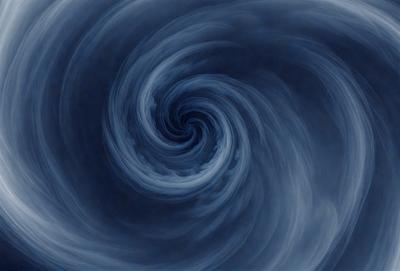 The primary subject of the image is a spiral pattern, which is the main object, scene, or focus of the image. The spiral pattern is set against a blue background, creating a visually striking contrast. The spiral pattern is depicted in a digital art style, giving it a modern and dynamic appearance. The overall atmosphere of the image is one of depth and intricacy, with the spiral pattern serving as a captivating visual element.