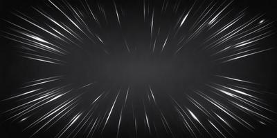 The primary subject of the image is a black background with a white streak or line. The setting is a dark, starry night, and the visual style is a black and white photo. The colors and mood of the image are predominantly dark and moody, with the white streak or line adding a touch of contrast and interest to the scene.
