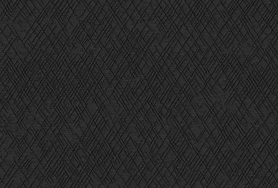 The primary subject of the image is a black and white patterned fabric. The setting is a black background, and the visual style is a close-up of the pattern. The colors and mood of the image are predominantly black and white, creating a classic and timeless appearance.