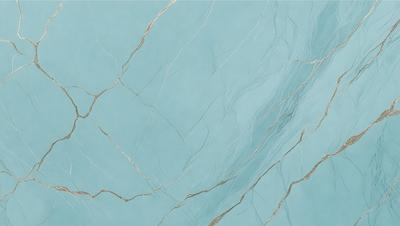 The primary subject of the image is a blue marble wall with a patterned texture. The setting is a room with a blue-toned atmosphere. The visual style is a close-up of the marble wall, showcasing its unique texture and design. The colors and mood of the image are predominantly blue, creating a calm and serene environment.