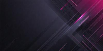 The primary subject of the image is a black and pink geometric pattern. The setting is a dark background, which contrasts with the bright colors of the pattern. The visual style appears to be a digital art or illustration, as the pattern is intricate and detailed. The dominant colors are black and pink, creating a bold and striking appearance.