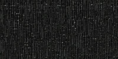 The primary subject of the image is a black background with a pattern of small, round, clear glass beads. The setting is a dark room, and the visual style appears to be a close-up of the beads on the black background. The colors and mood of the image are predominantly dark and moody, with the small beads providing a subtle, shimmering effect.