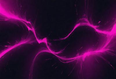 The primary subject of the image is a pink, swirling, and flowing pattern. The setting is a dark background, which contrasts with the vibrant pink color of the pattern. The visual style appears to be a digital art or illustration, as the pattern is fluid and dynamic. The colors and mood of the image are predominantly pink, creating a sense of warmth and energy.