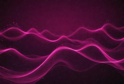 The primary subject of the image is a purple wave, which is the main object, scene, or focus of the image. The setting or background is a dark purple surface, which creates a contrast with the wave. The visual style of the image is a digital art or illustration, as it is a computer-generated or digitally created image. The dominant colors in the image are purple and pink, giving it a calm and soothing atmosphere.
