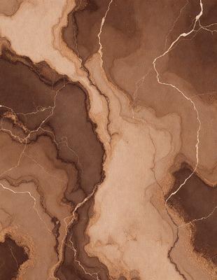 The image features a brown marble-like surface with a pattern of light and dark streaks. The primary subject is a close-up of the marble, showcasing its unique texture and design. The setting is a natural environment, possibly a rock formation or a stone wall. The visual style is a close-up of the marble, emphasizing its intricate details. The colors and mood of the image are warm and earthy, with the brown marble creating a sense of natural beauty.