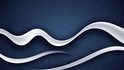The primary subject of the image is a white wave, which is the main focus of the scene. The wave is depicted in a digital art style, giving it a modern and visually appealing appearance. The setting is a blue background, which complements the white wave and adds to the overall atmosphere of the image. The colors and mood of the image are predominantly blue and white, creating a sense of calmness and tranquility.