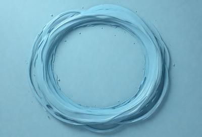 The primary subject of the image is a blue circle with a blue swirl pattern. The circle is placed on a blue background, giving the scene a cohesive and visually appealing appearance. The visual style of the image is a combination of digital art and illustration, creating a unique and eye-catching design. The dominant colors in the image are blue, which creates a calming and soothing atmosphere.