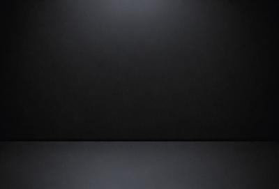 The primary subject of the image is a black background. The setting is a dark room, and the visual style is a black and white photo. The colors and mood of the image are predominantly dark and moody.