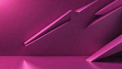 The primary subject of the image is a pink wall with a purple gradient. The setting is a room with a pink background. The visual style is a digital art or illustration, creating a unique and eye-catching design. The dominant colors are pink and purple, giving the image a warm and vibrant atmosphere.