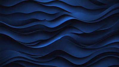 The primary subject of the image is a blue and white wave pattern, which is the main object, scene, or focus of the image. The setting or background is a blue and white wall, which adds to the visual style of the image. The colors and mood of the image are predominantly blue and white, creating a calm and serene atmosphere.