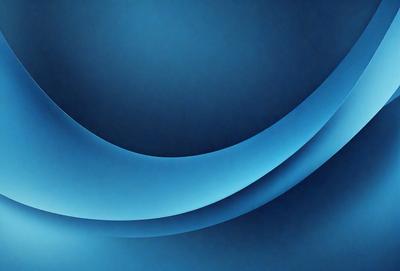 The primary subject of the image is a blue background with a curved design. The setting is a blue sky, and the visual style appears to be a digital art or illustration. The colors and mood of the image are predominantly blue, creating a calm and serene atmosphere.