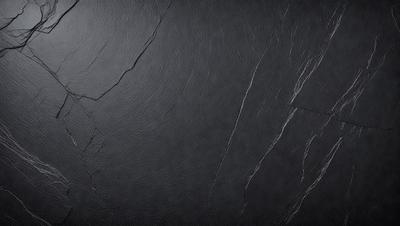 The primary subject of the image is a black leather surface, which appears to be a leather wall or a leather-like material. The setting is a dark room, and the visual style is a close-up of the leather surface. The colors and mood of the image are predominantly dark and moody, with the black leather surface being the main focus.