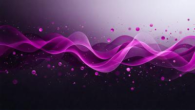 The primary subject of the image is a pink and purple wave, which is the main focus of the scene. The wave is set against a dark background, creating a striking contrast. The visual style of the image is a combination of digital art and illustration, giving it a unique and artistic appearance. The dominant colors in the image are pink and purple, which evoke a sense of warmth and tranquility.