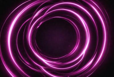The primary subject of the image is a purple circle with a pink background. The circle appears to be a part of a larger, more complex pattern. The setting is a dark background, which contrasts with the bright colors of the circle and the pink background. The visual style of the image is a combination of digital art and illustration, creating a unique and eye-catching design. The colors and mood of the image are predominantly purple and pink, giving it a vibrant and lively atmosphere.