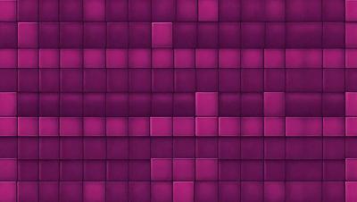 The primary subject of the image is a purple wall with a pattern of squares. The setting is a room with a purple wall, and the visual style is a close-up of the wall. The dominant colors are purple and pink, creating a warm and inviting atmosphere.