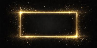 The primary subject of the image is a black background with a gold frame. The setting is a dark room, and the visual style is a digital art or illustration. The colors and mood are predominantly dark and moody, with the gold frame adding a touch of warmth and elegance to the scene.