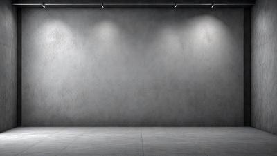 The primary subject of the image is a large, empty room with a white wall. The setting is a plain, white room with no decorations or furniture. The visual style is a black and white photo, which gives the image a classic and timeless appearance. The colors and mood of the image are predominantly neutral, with a sense of emptiness and simplicity.