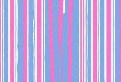 The primary subject of the image is a blue and pink striped pattern. The setting is a blue background, and the visual style appears to be a digital art or illustration. The dominant colors are blue and pink, creating a vibrant and lively atmosphere.