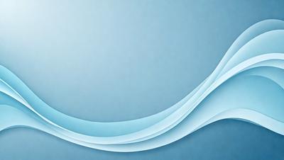 The primary subject of the image is a blue wave, which is the main object, scene, or focus of the image. The setting or background is a blue wall, and the visual style is a digital art or illustration. The dominant colors and overall atmosphere are blue and calming.