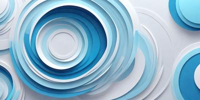The primary subject of the image is a blue circle, which is the main object, scene, or focus of the image. The setting is a white background, and the visual style is a photo. The dominant colors are blue and white, creating a calm and serene atmosphere.