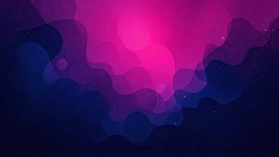 The primary subject of the image is a purple and blue background with a pattern of swirls and waves. The setting is a night sky, and the visual style is a digital art or illustration. The dominant colors are purple and blue, creating a calm and serene atmosphere.