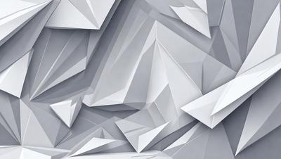 The image features a large, intricate, and geometric design made of white paper. The paper design is cut into various shapes and forms, creating a visually striking pattern. The primary subject of the image is the paper cutouts, which are the main focus of the scene. The setting is a gray background, which contrasts with the white paper cutouts, emphasizing their shapes and forms. The visual style of the image is a combination of digital art and illustration, as the paper cutouts are carefully crafted and arranged to create a unique and artistic design. The colors and mood of the image are predominantly white, with the gray background adding a subtle contrast, resulting in a clean and minimalist appearance.