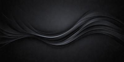 The primary subject of the image is a black and white wave pattern. The setting is a dark background, which contrasts with the wave pattern. The visual style is a combination of a photo and a digital art, illustration, or drawing. The dominant colors are black and white, creating a classic and timeless atmosphere.