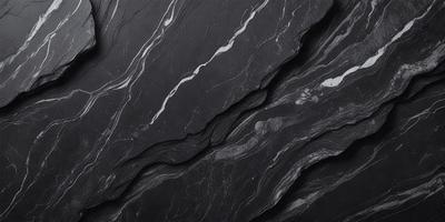 The primary subject of the image is a black and white marble wall. The setting is a dark room, and the visual style is a close-up of the marble wall. The colors and mood of the image are predominantly dark and moody, with the marble wall being the main focus.