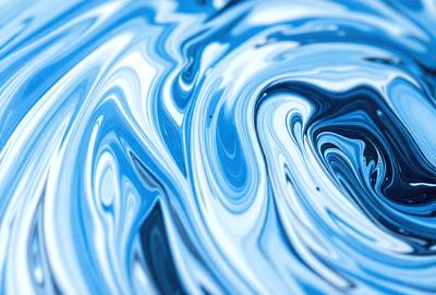The primary subject of the image is a blue swirl pattern, which is the main object, scene, or focus of the image. The setting or background is a blue surface, which could be a wall, a table, or a piece of artwork. The visual style of the image is digital art, as it appears to be a digital creation or manipulation. The dominant colors in the image are blue and white, creating a calm and soothing atmosphere.