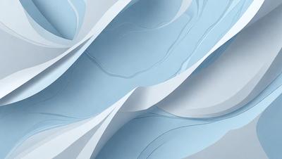 The primary subject of the image is a blue and white patterned surface, which appears to be a digital art or illustration. The setting is a blue and white background, and the visual style is a combination of digital art and illustration. The colors and mood of the image are predominantly blue and white, creating a calm and serene atmosphere.