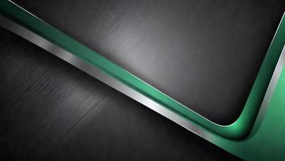 The primary subject of the image is a green and silver sword. The setting is a dark background, which contrasts with the sword's colors. The visual style appears to be a digital art or illustration, as the sword is depicted in a detailed and artistic manner. The colors and mood of the image are dark and dramatic, with the green and silver sword standing out against the black background.