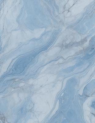 The primary subject of the image is a marble tile with a blue and white pattern. The setting is a bathroom, as indicated by the presence of the marble tile. The visual style is a close-up of the tile, showcasing its intricate design. The colors and mood of the image are predominantly blue and white, creating a clean and elegant atmosphere.