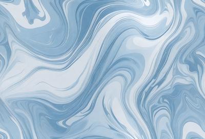 The primary subject of the image is a blue and white patterned surface, which appears to be a wall or a piece of artwork. The setting is indoors, with the patterned surface being the main focus of the image. The visual style is a combination of digital art and illustration, creating a unique and eye-catching design. The dominant colors are blue and white, giving the image a calm and soothing atmosphere.