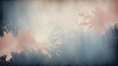 The primary subject of the image is a painting of a blue sky with white clouds. The setting is a canvas, and the visual style is a painting. The colors and mood of the painting are predominantly blue and white, creating a serene and calming atmosphere.