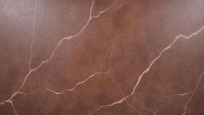 The primary subject of the image is a brown leather wall with a textured surface. The setting is a room with a brown leather wall as the main focus. The visual style is a close-up of the leather wall, showcasing its texture and appearance. The colors and mood of the image are warm and earthy, with the brown leather wall being the dominant color.