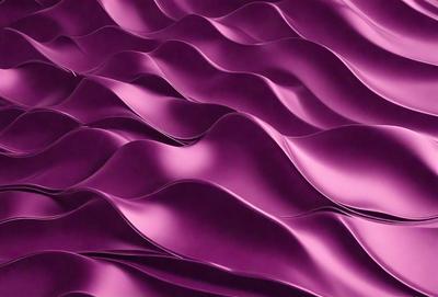 The primary subject of the image is a purple fabric with a wavy pattern. The setting is a close-up of the fabric, showcasing its texture and design. The visual style is a realistic representation of the fabric, capturing its unique features. The colors and mood of the image are predominantly purple, creating a calm and soothing atmosphere.