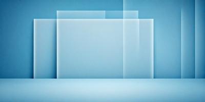 The primary subject of the image is a blue wall with a white border. The setting is a room with a blue background. The visual style is a digital art or illustration, as the wall appears to be a part of a larger digital artwork. The colors and mood of the image are predominantly blue, creating a calm and serene atmosphere.