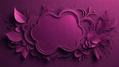 The primary subject of the image is a purple background with a decorative design. The setting is a wall, and the visual style is a combination of digital art and illustration. The dominant colors are purple and pink, creating a warm and inviting atmosphere.