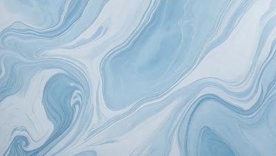 The primary subject of the image is a blue and white swirling pattern, which appears to be a painting or a digital artwork. The setting is a blue and white background, which complements the swirling pattern. The visual style is a combination of painting and digital art, creating a unique and eye-catching design. The colors and mood of the image are predominantly blue and white, giving it a calm and soothing atmosphere.