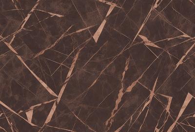 The primary subject of the image is a close-up of a brown marble tile. The setting is a wall with a pattern of brown and white tiles. The visual style is a photo of the marble tile, showcasing its texture and pattern. The colors and mood of the image are warm and earthy, with the brown and white tiles creating a natural and elegant appearance.