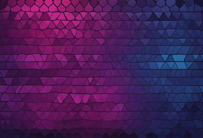 The primary subject of the image is a purple and blue patterned wall. The setting is a room with a purple and blue wallpaper, creating a unique and visually appealing atmosphere. The visual style of the image is a combination of digital art and illustration, showcasing the intricate design of the wallpaper. The dominant colors in the image are purple and blue, which contribute to a calm and soothing mood.