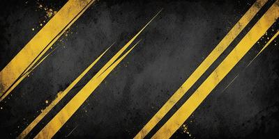 The primary subject of the image is a yellow and black striped pattern. The setting is a black and yellow background, which creates a visually striking contrast. The visual style is a combination of digital art and illustration, giving the image a unique and artistic appearance. The dominant colors are yellow and black, which evoke a sense of energy and movement.