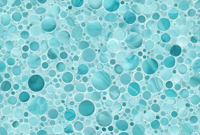 The primary subject of the image is a blue and white patterned surface, which appears to be a wall or a piece of artwork. The setting is a blue ocean, creating a serene and calming atmosphere. The visual style is a combination of digital art and illustration, with the blue and white pattern resembling a water surface. The colors and mood of the image are predominantly blue and white, evoking a sense of tranquility and relaxation.
