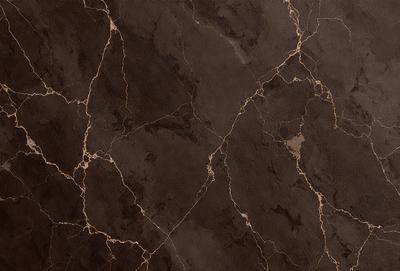 The image features a close-up of a marble wall with a brown and black color scheme. The marble wall has a textured and rough appearance, giving it a natural and earthy look. The primary subject of the image is the marble wall, which serves as the main focus of the scene. The setting is indoors, likely in a residential or commercial space. The visual style of the image is a close-up, which emphasizes the details and texture of the marble wall. The colors and mood of the image are warm and natural, with the brown and black tones creating a sense of depth and richness.