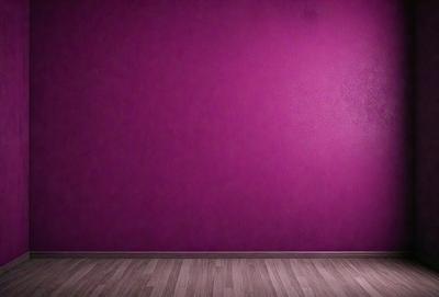 The primary subject of the image is a pink wall. The setting is a room with a wooden floor. The visual style is a photo, and the dominant colors are pink and purple, creating a warm and inviting atmosphere.