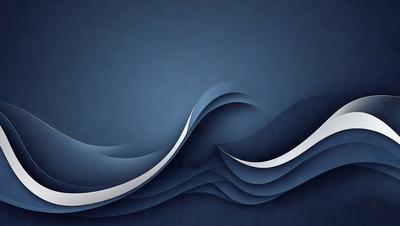 The primary subject of the image is a large wave, which is the main focus of the scene. The wave is depicted in a digital art style, giving it a modern and visually appealing appearance. The setting is a dark blue background, which contrasts with the wave and adds depth to the image. The overall atmosphere is dynamic and energetic, as the wave represents the power and movement of the ocean.