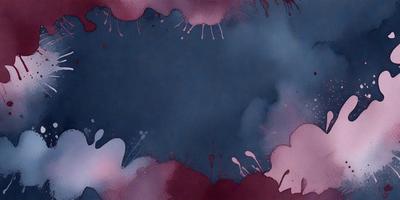 The primary subject of the image is a blue background with a splash of red paint. The setting appears to be a painting or drawing, with the blue and red colors creating a contrasting and visually striking scene. The visual style suggests that the image is a digital art or illustration, with the artist using a combination of colors to create depth and interest in the composition. The overall atmosphere of the image is dynamic and engaging, with the red splash of paint adding a sense of movement and energy to the blue background.
