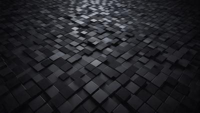 The primary subject of the image is a black and white checkered pattern. The setting is a black background, which creates a striking contrast with the pattern. The visual style is a combination of a photo and a digital art, as the pattern appears to be a blend of both. The colors and mood of the image are predominantly black and white, giving it a classic and timeless appearance.